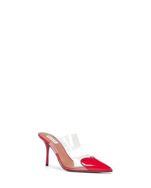 Alaïa Pink Alaã¯A Pvc And Patent Leather Le Cå“Ur Mules