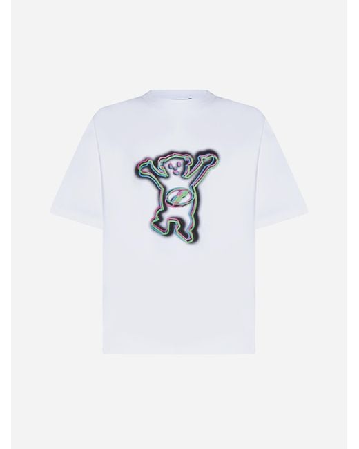 we11done White Teddy Cotton T-shirt for men