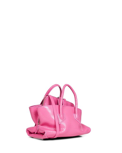 The Attico Pink Fuchsia "La Passeggiata Mini" Top Handle Bag