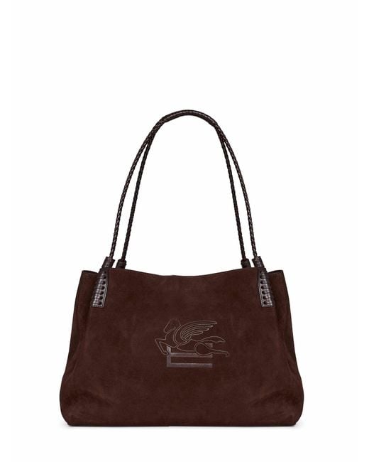 Etro Brown Large Libra Shopping Bag