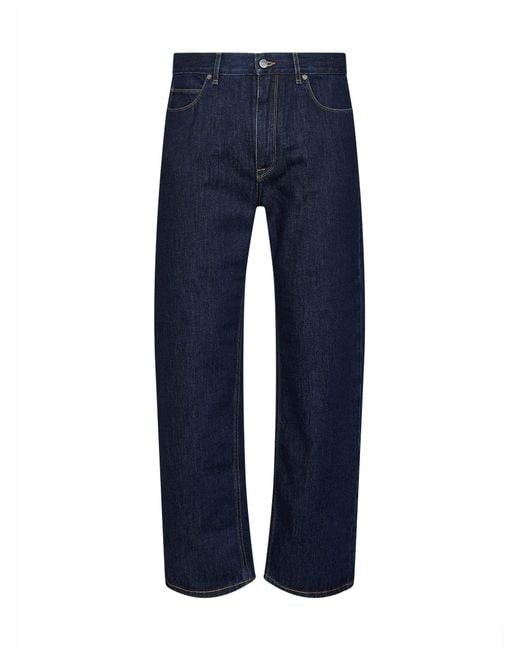 Fendi Blue Jeans Straight-Leg Dark for men