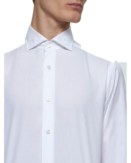 Camicia Classica di D 40 in White da Uomo