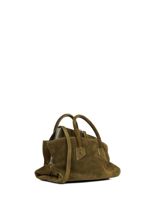 The Attico Multicolor Khaki "La Passeggiata Mini" Top Handle Bag
