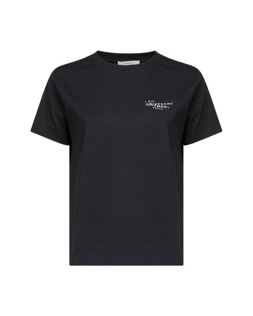 Givenchy Black Stamp Print T-Shirt