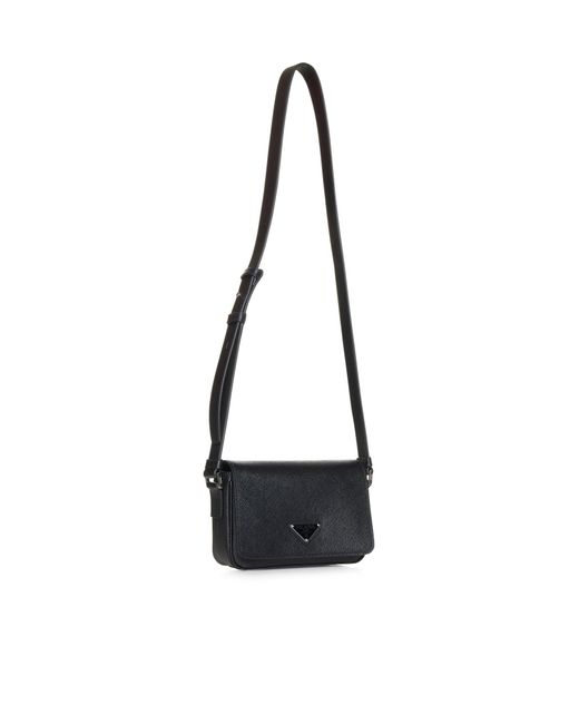 PRADA VIAGGIO White Saffiano Leather Bag for men