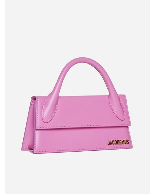 Jacquemus Pink Le Chiquito Long Leather Bag