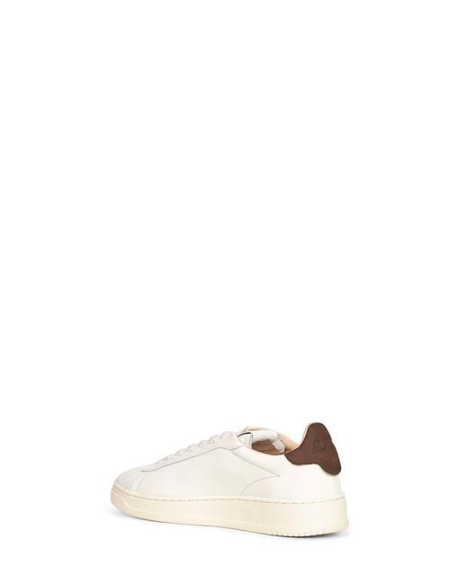Autry White Leather Dallas Low Sneakers for men