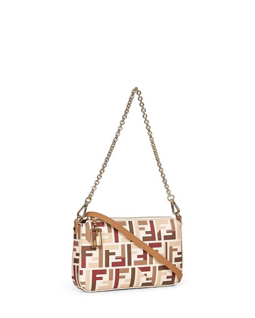 Fendi Natural Baguette Pouch Bag