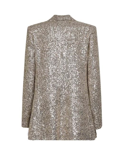 Blanca Vita Gray Sequins Gropsy Jacket