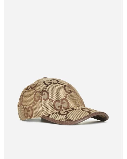 Gucci Natural GG Cotton-blend Baseball Cap