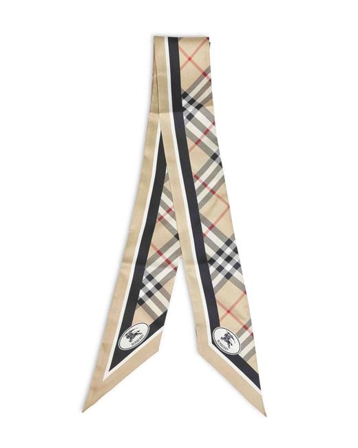 Sciarpa Sottile di Burberry in Metallic