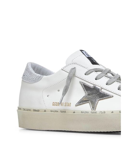 Golden Goose Deluxe Brand White Hi Star Sneakers