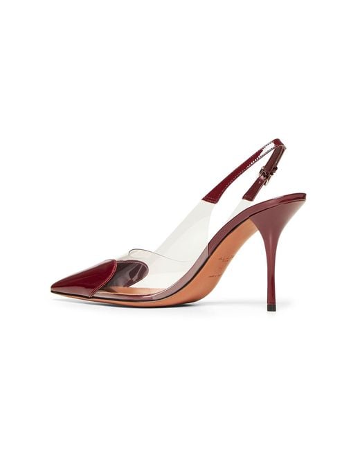 Alaïa Pink Slingback Pumps Le Cœur