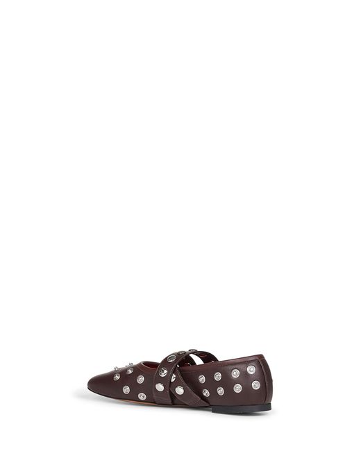 Stella McCartney White Ryder Popper-Studded Ballet Flats