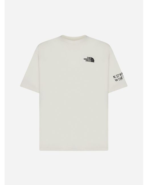 The North Face White Graphic Print Cotton T-shirt for men