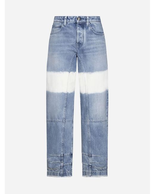 Jil Sander Blue Band-wide Leg Jeans