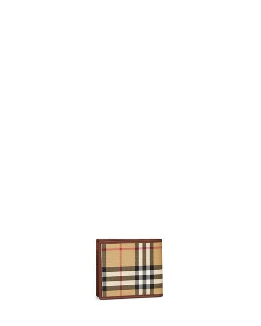 Burberry Metallic Archive Check Bi-Fold Wallet for men