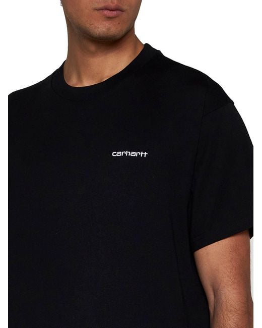 Carhartt Black Script Embroidery T-Shirt for men