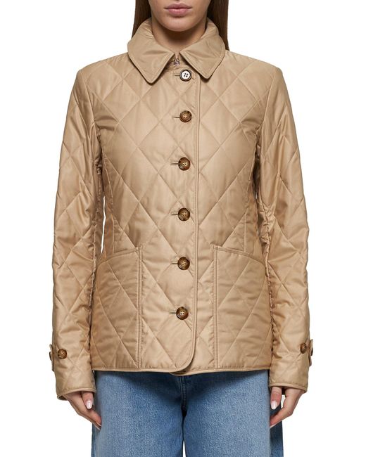 Burberry Natural Nylon Quilted Jacket