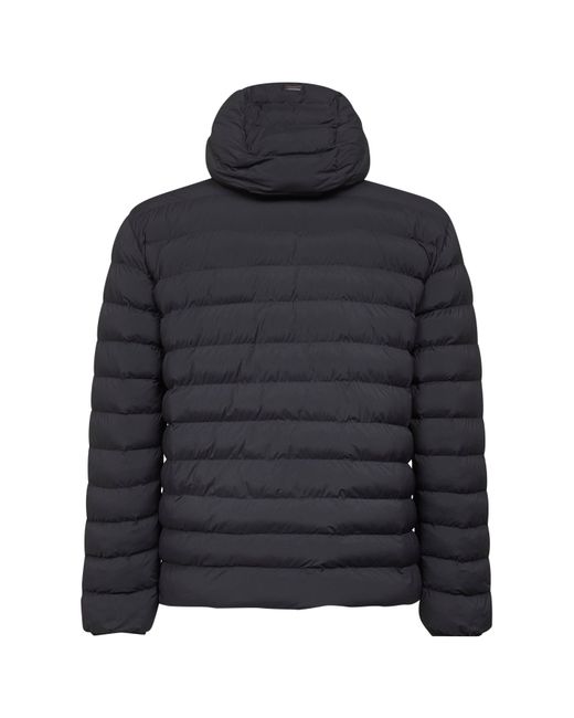 Herno Resort Blue Light Stretch Nylon Resort Hooded Jacket for men