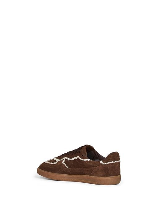 Alohas Brown Chocolate Suede Tb.490 Sneakers With Crochet Details