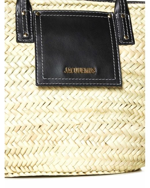 Borsa Le Petit Panier Soli di Jacquemus in Metallic