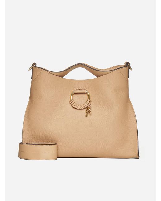 See By Chloé Natural Joan Leather Tote Bag