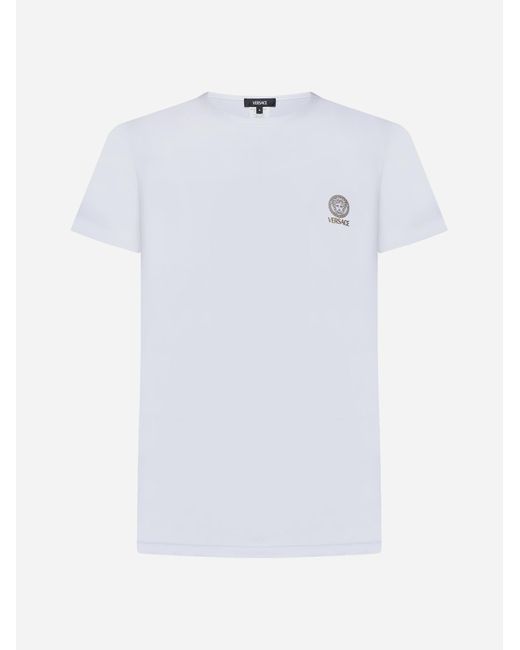 Versace White Cotton T-shirt Bi-pack for men