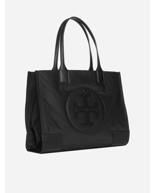 Tory Burch Ella Nylon Small Tote Bag in Black Lyst