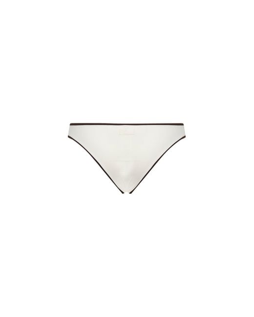 Mc2 Saint Barth White String Bikini Bottom Maia