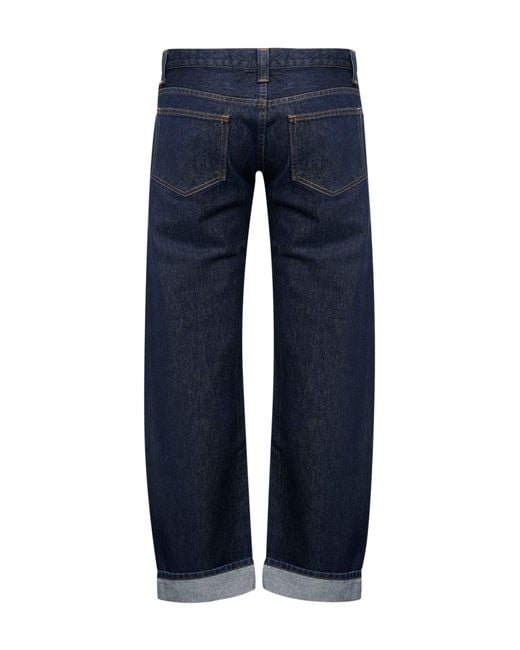 Jeans A Vita Bassa Karo di Khaite in Blue