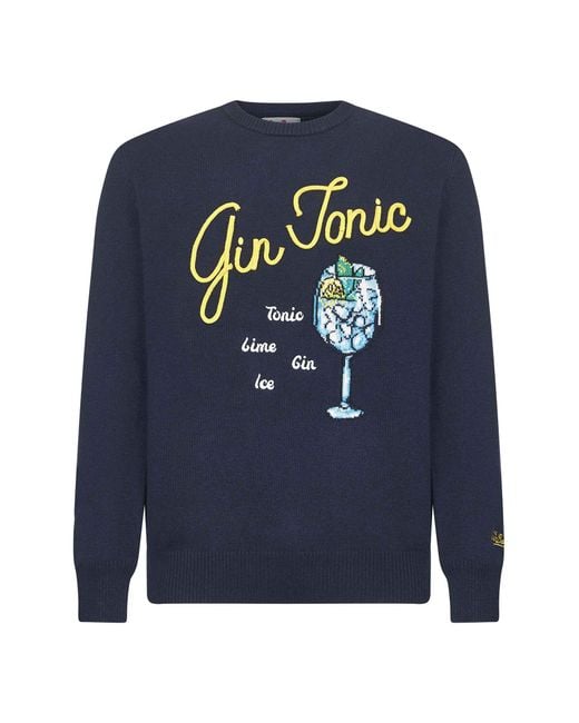 Maglione Heron Con Ricamo di Mc2 Saint Barth in Blue da Uomo