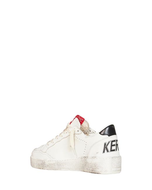 Golden Goose Deluxe Brand White Leather Ball Star Sneakers