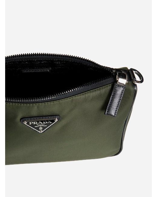 Prada Green Re-nylon Shoulder Bag for men