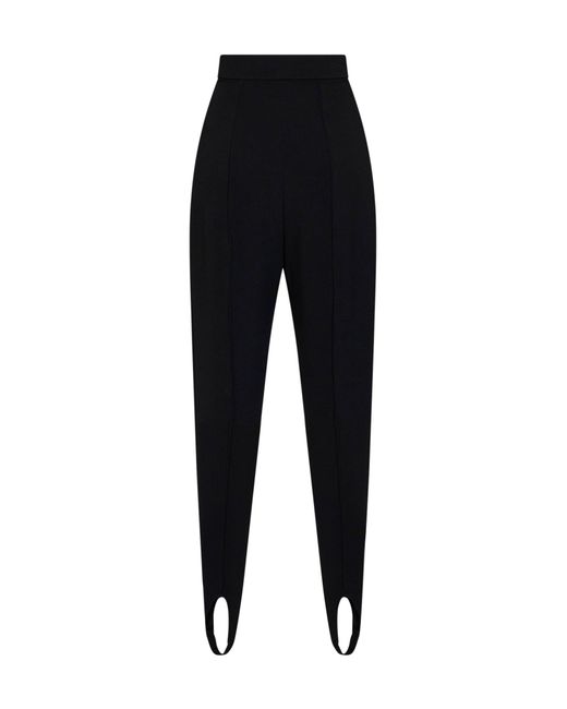 Stella McCartney Black Jersey Stirrup Trousers