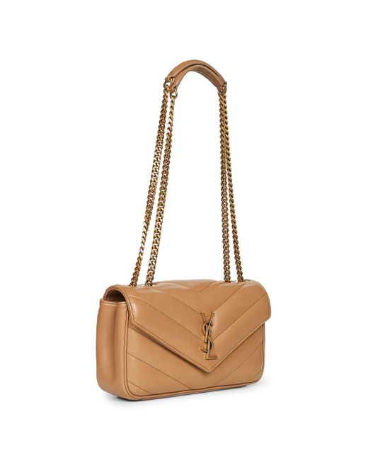Loulou Small di Saint Laurent in Natural