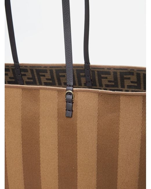 Fendi Natural Cotton-Blend Shoulder Bag