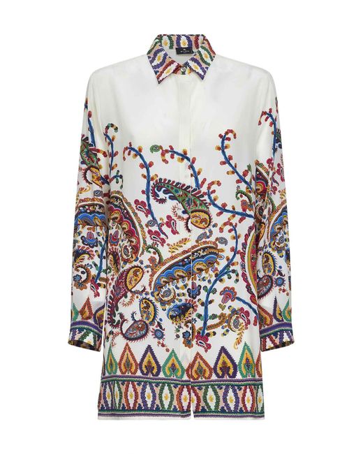 Camicia Lunga di Etro in White