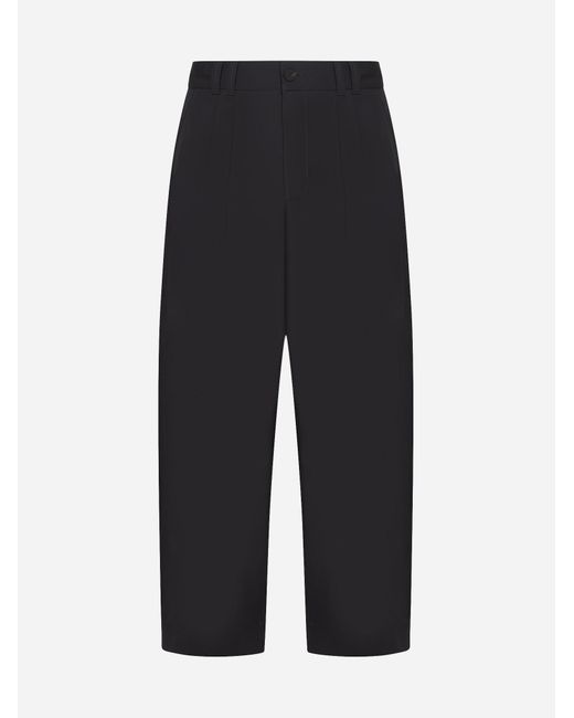 Studio Nicholson Black Yale Cotton Trousers for men