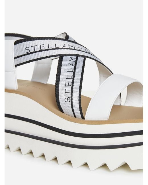 Stella McCartney Sneakelyse Canvas And Alter Nappa Sandals in