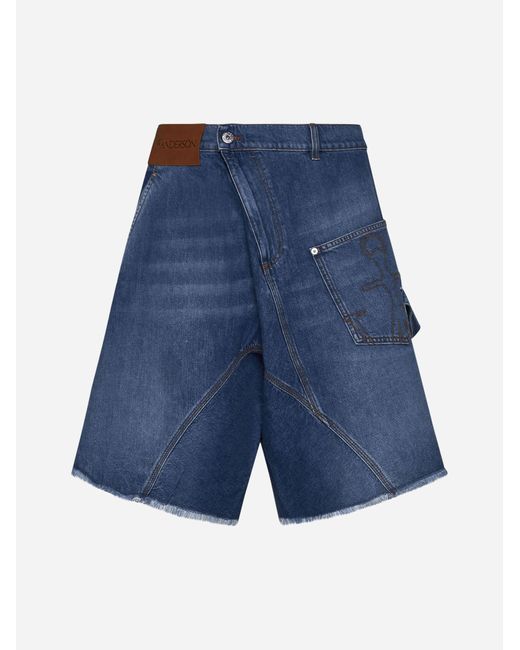 J.W. Anderson Blue Jw Anderson Shorts for men