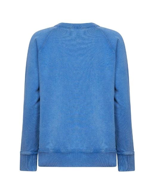 Isabel Marant Blue Cotton Blend Millyny Logo Sweatshirt