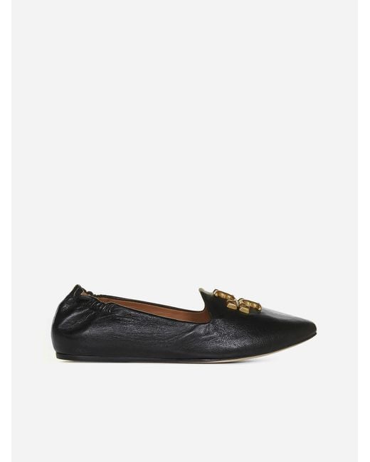 Tory Burch Eleanor Leather Loafers | Lyst