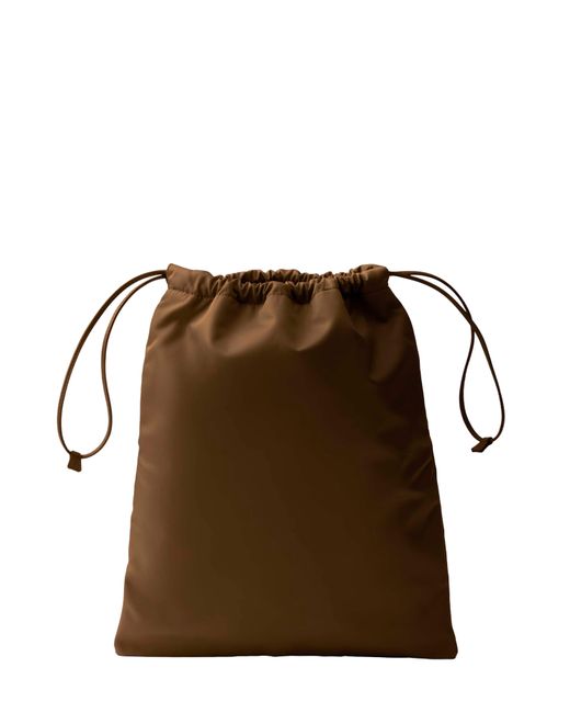 Prada Brown Pouch Bag Wish Burnt Recycled Polyamide Shoulder