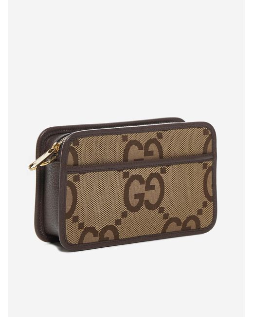 Gucci Brown Jumbo GG Fabric Mini Bag for men