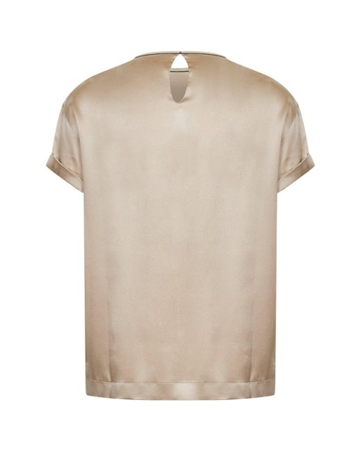 Blusa di Brunello Cucinelli in Natural