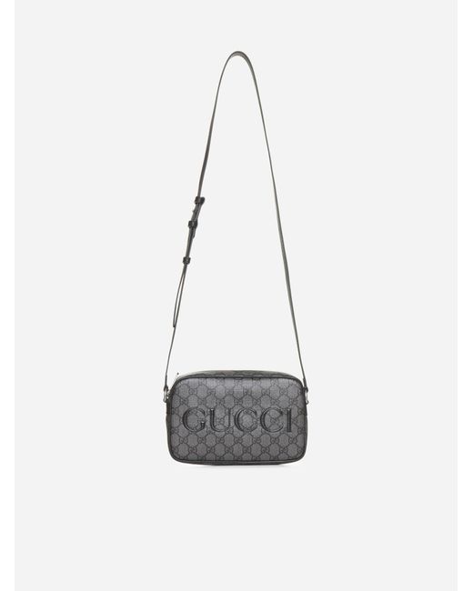 Gucci White GG Fabric Mini Camera Bag for men