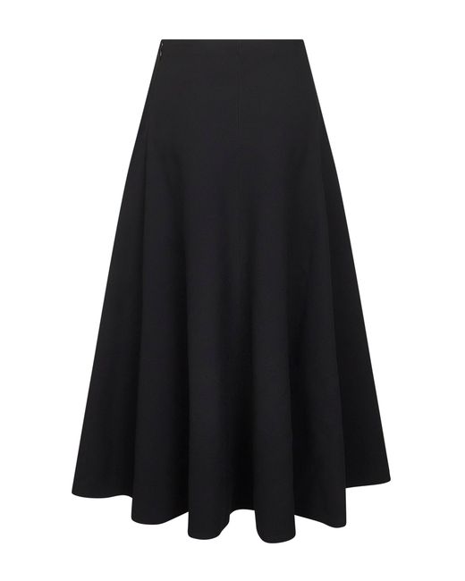 Jacquemus Black The Triangle Flared Maxi Skirt