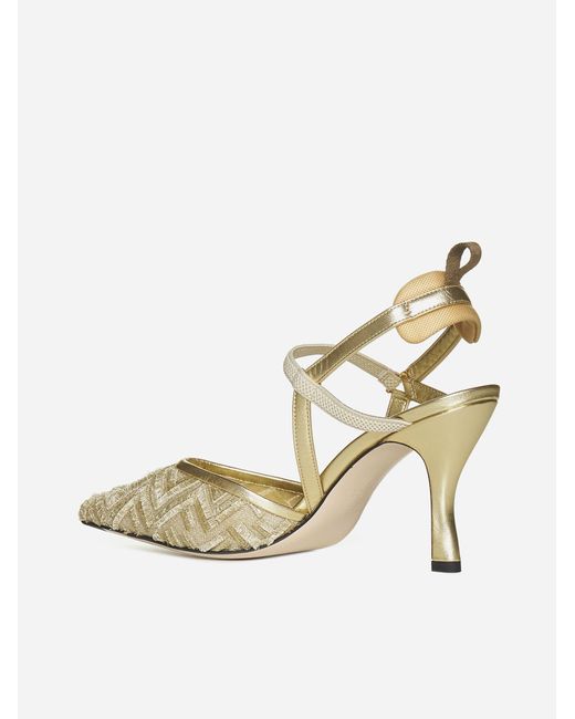 Fendi top mesh sandals