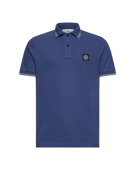 Polo di Stone Island in Blue da Uomo